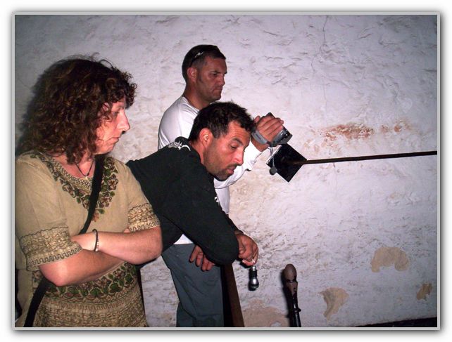 DJ FJ & Jo in the gallows at Freo Prison Feb 14th 2007at